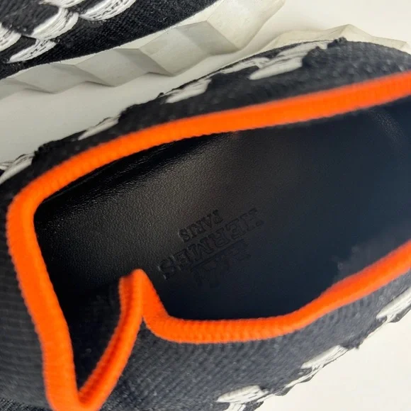 Hermès Black and White Sneakers